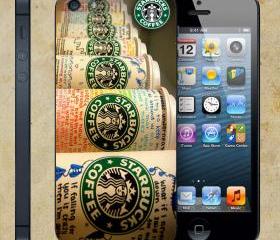 Starbucks Coffee Design For Apple Phone, IPhone 4/4S Case, IPhone 5 Case, Cover Plastic