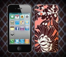 Coral Quilted Pattern Ships For Apple Phone, IPhone 4/4S Case, IPhone 5 Case, Cover Plastic